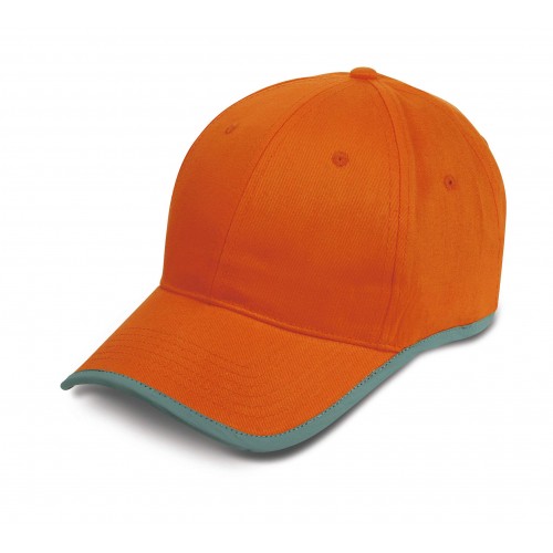 Sapca bumbac 6 panele margini reflectorizante Reflex PCK18147 - imagine 6