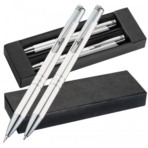 Set de scris pix si creion mecanic metalice Claremont PC103330 - imagine 5