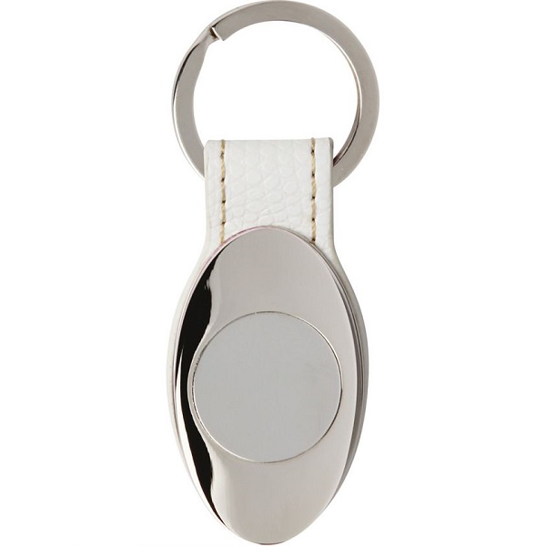 Breloc Din Metal Si Imitatie Piele Pce14211 B