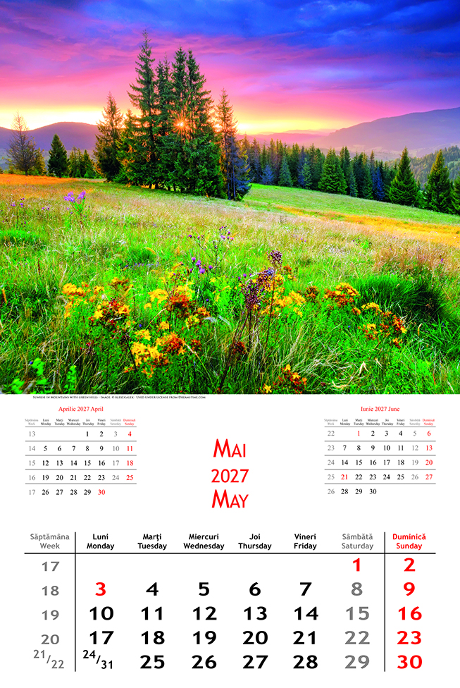 Calendar De Perete Cu Imagini 12 1 File Landscapes2027 70
