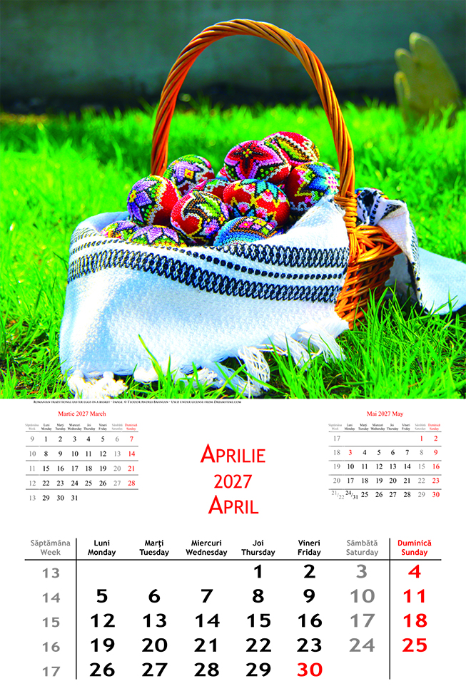 Calendar De Perete Cu Imagini 12 1 File Romania 2027 20