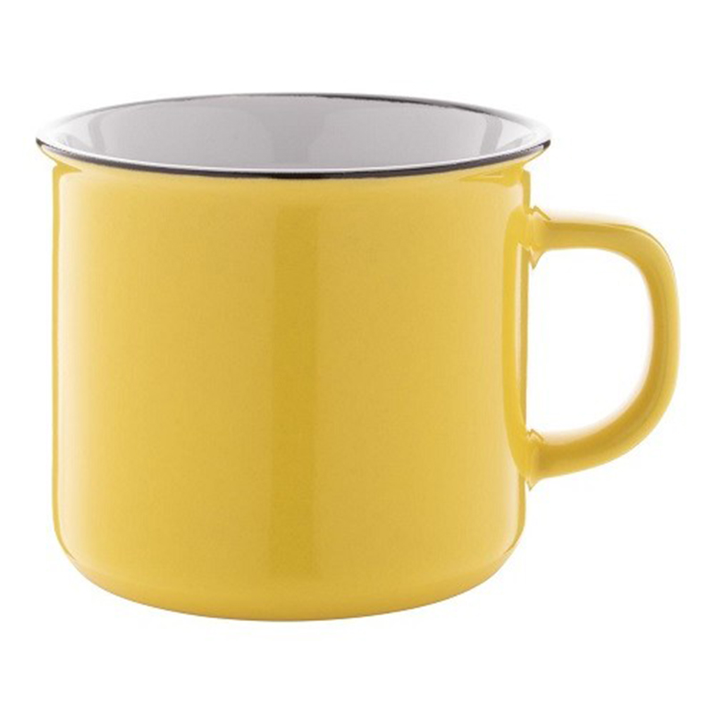 Cana retro ceramica colorata 320 ml Woodstock PC803410 - imagine 2