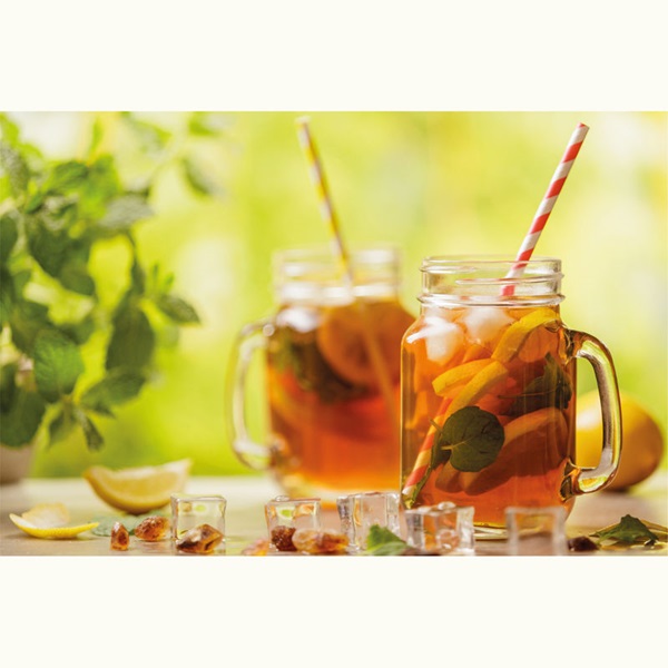 Cana tip borcan din sticla cu capac 450 ml Treviso PC100442 - imagine 4