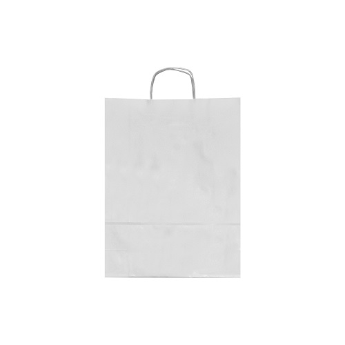 Sacosa din hartie kraf albit KA 32x12x41 cm CMR PC321 - imagine 2