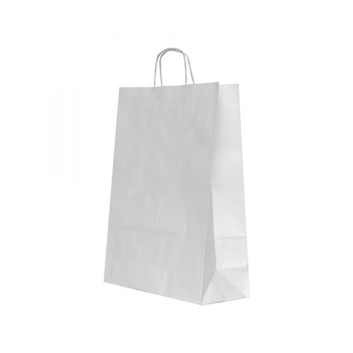 Sacosa din hartie kraf albit KA 32x12x41 cm CMR PC321