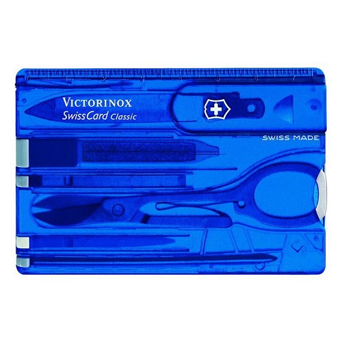 Trusa unghii multifunctionala forma card Victorinox Classic SwissCard VX07100 - imagine 3