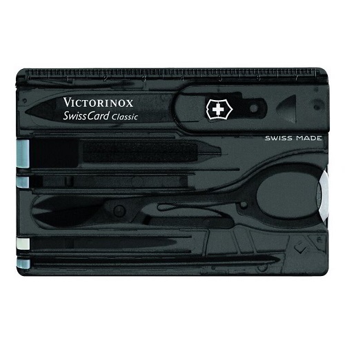 Trusa unghii multifunctionala forma card Victorinox Classic SwissCard VX07100 - imagine 2