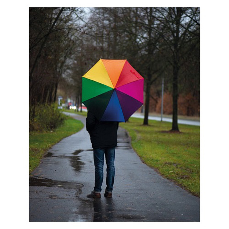 Umbrela automata curcubeu din lemn 105 cm Sarajevo PC105137 - imagine 2