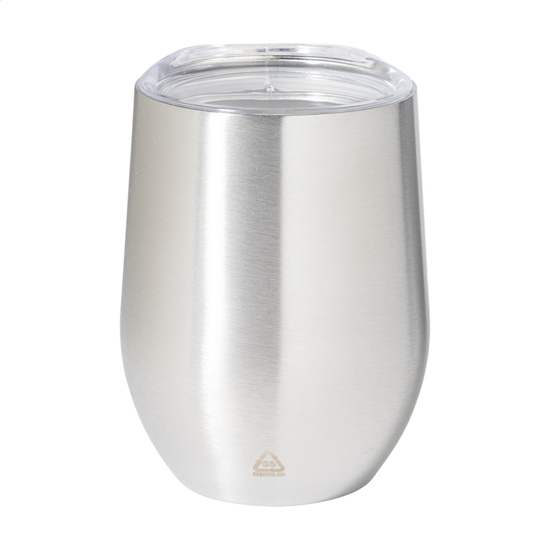 Pahar Cu Capac Metalic Pereti Dubli 350 Ml Rebby Pc800550 L
