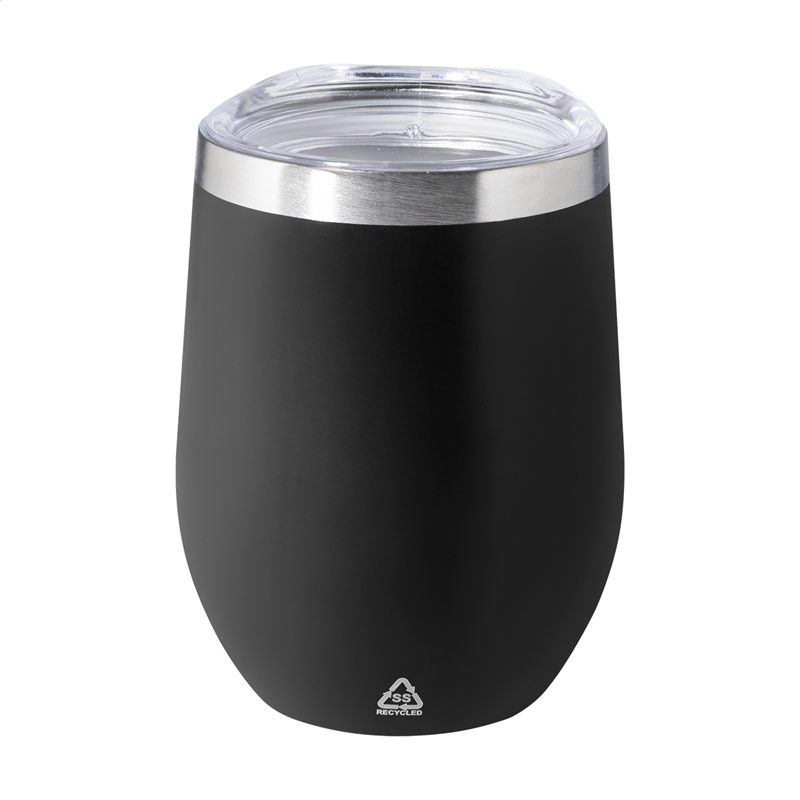 Pahar Cu Capac Metalic Pereti Dubli 350 Ml Rebby Pc800550 P