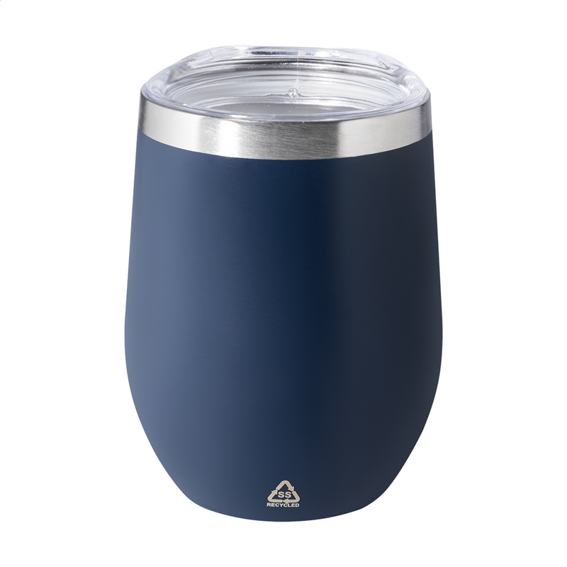 Pahar Cu Capac Metalic Pereti Dubli 350 Ml Rebby Pc800550 W