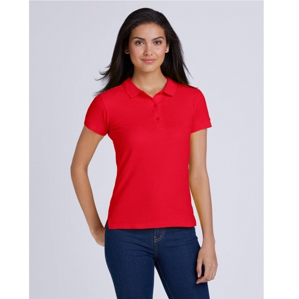 Tricou Polo Piquet De Dama Gildan Premium Cotton Ladies Double Pique Polo Gil85800