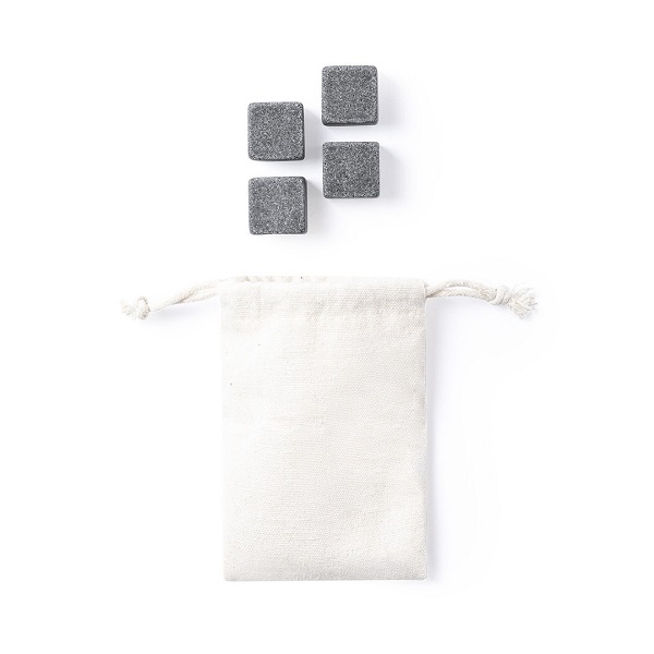 Set 4 cuburi de gheata reutilizabile din piatra naturala Laniax PC506995 - imagine 3