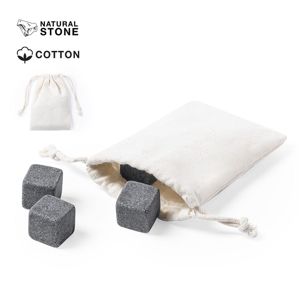Set 4 cuburi de gheata reutilizabile din piatra naturala Laniax PC506995 - imagine 4