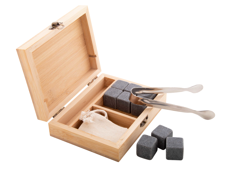 Set 9 cuburi de gheata reutilizabile din piatra naturala Bourbon PC808037 - imagine 2
