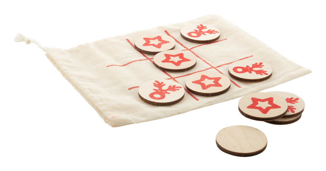Joc din lemn Tic-Tac-Toe (X si 0) motive Craciun OXO Xmas PC716432 - imagine 4