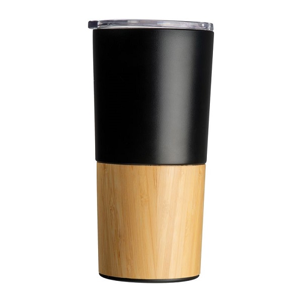 Termos din otel inoxidabil si bambus cu pereti dubli 500 ml Cesena PC103123 - imagine 3