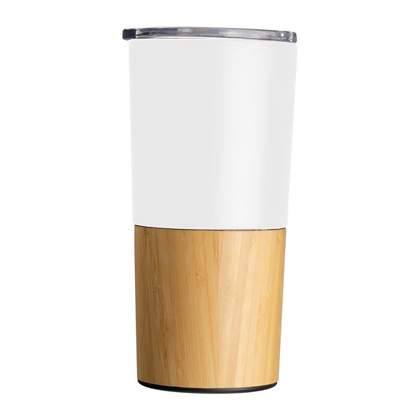Termos din otel inoxidabil si bambus cu pereti dubli 500 ml Cesena PC103123 - imagine 6