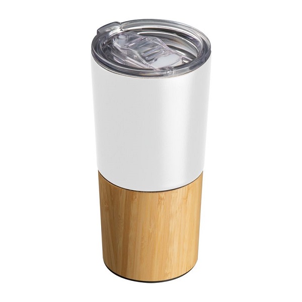 Termos din otel inoxidabil si bambus cu pereti dubli 500 ml Cesena PC103123 - imagine 4