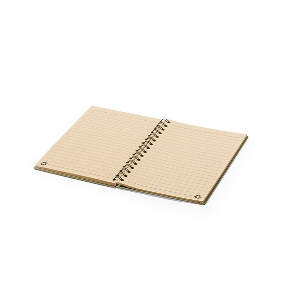 Bloc notes A5 coperta carton reciclat Idina PC501246 - imagine 2