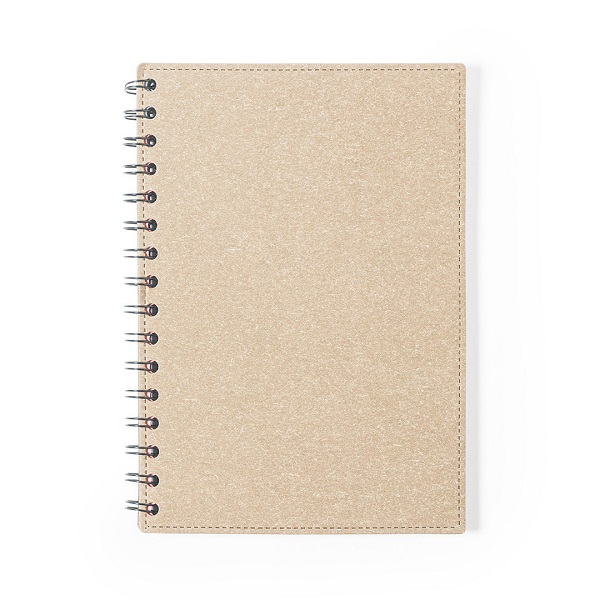 Bloc notes A5 coperta carton reciclat Idina PC501246 - imagine 4