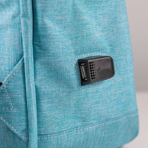 Rucsac laptop 15" si port USB din material RPET 300D PCQ24094 - imagine 4