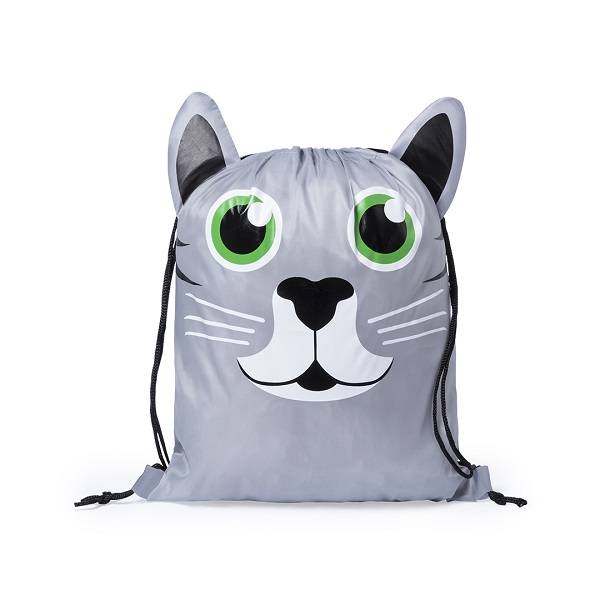 Rucsac cu snur design animale din poliester Llorel PC505705 - imagine 4