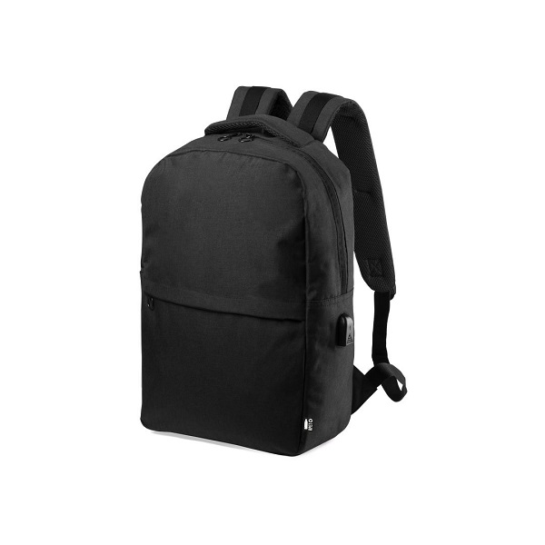 Rucsac laptop 15" din poliester RPET cu port USB 600D Konor PC721548 - imagine 4