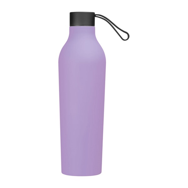 Sticla de baut metalica cu pereti dubli si aspect cauciucat 750 ml Denis PC683890 - imagine 3