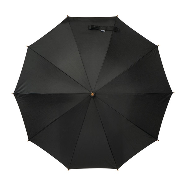 Umbrela manuala antivant din poliester RPET cu maner din bambus 105 cm Leni PC644257 - imagine 3