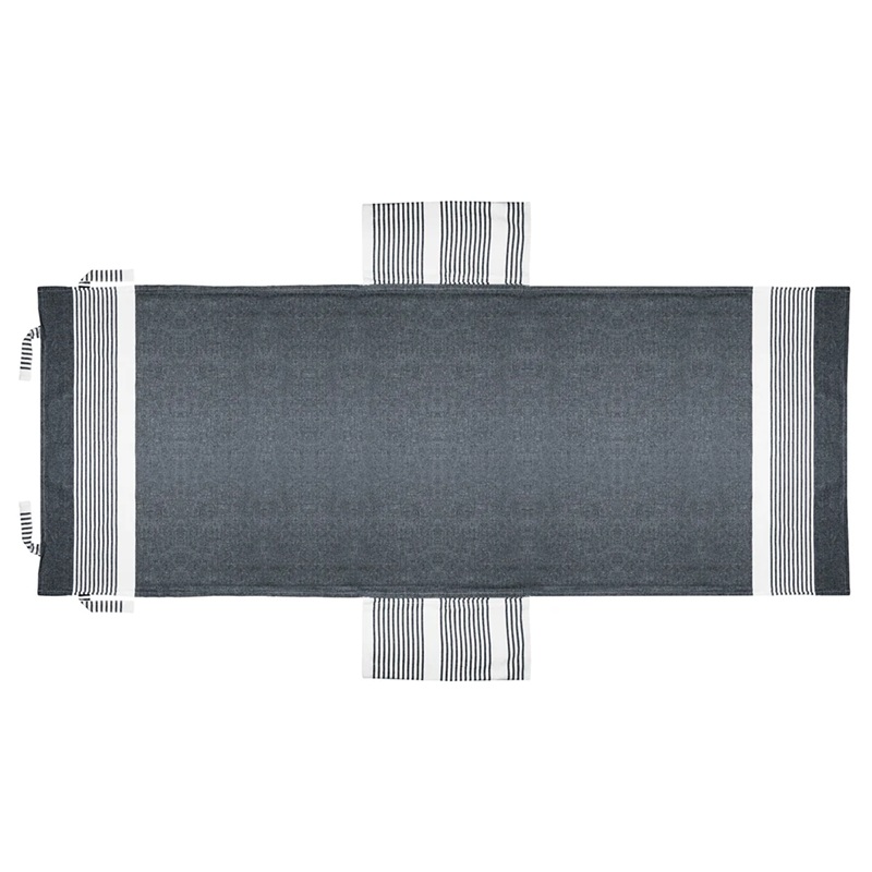 Husa sezlong plaja din bumbac reciclat si poliester 195x75 cm PCK18303 - imagine 2