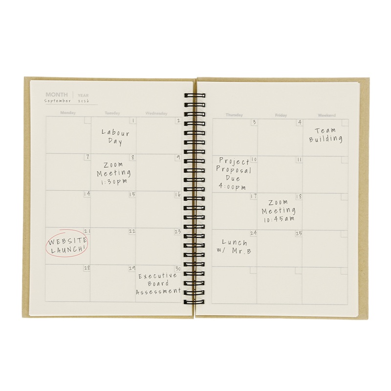 Bloc Notes Planner Lunar Din Carton Reciclat Celikpc521970 R