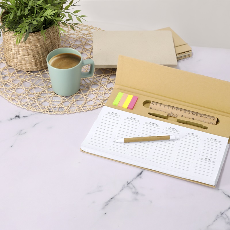Planner Saptamanal Din Carton Reciclat Isan Pc521969 Q