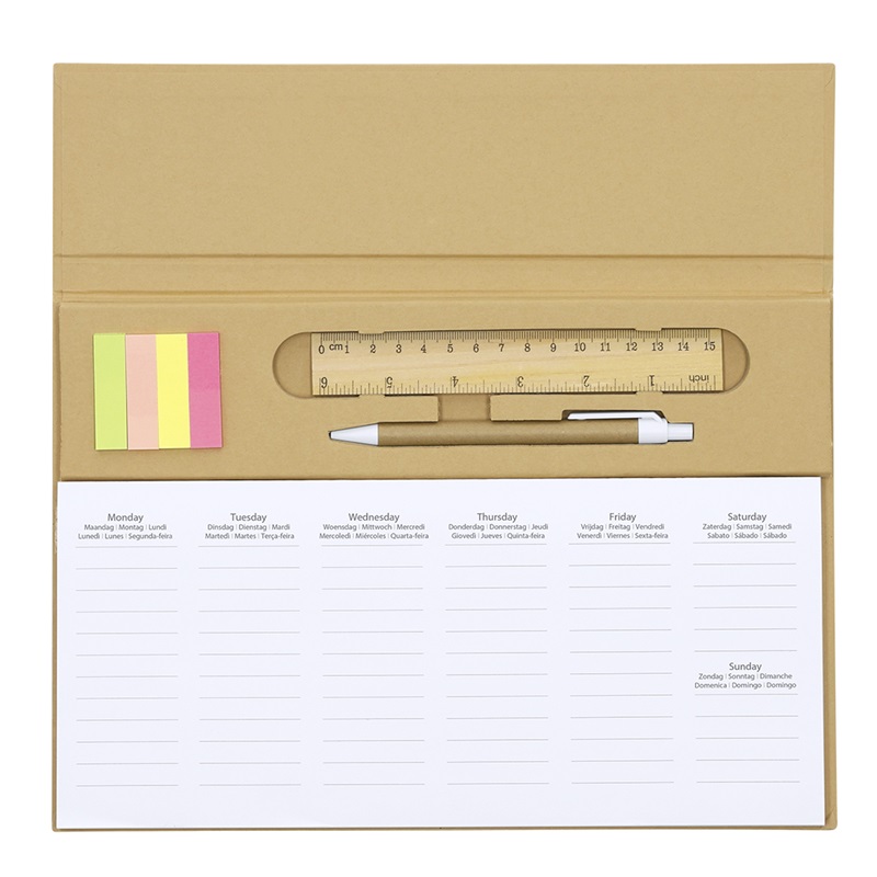 Planner Saptamanal Din Carton Reciclat Isan Pc521969 W