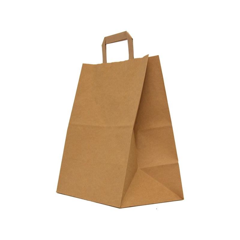 Sacosa Din Hartie Kraft Natur Kn 26x17x31 Cm Cmi Pc263