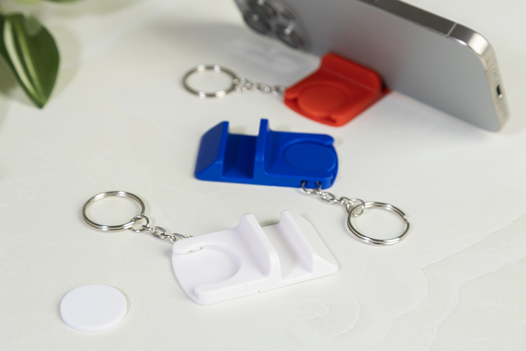 Breloc Cu Fisa Cumparaturi Si Suport Telefon Din Plastic Reciclat Hoken 3